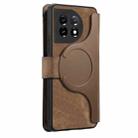 For OnePlus 11 CaseNeo MagSafe RFID Anti-theft Zipper Wallet Retro Leather Phone Case(Brown) - 3