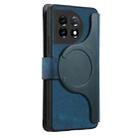 For OnePlus 11 CaseNeo MagSafe RFID Anti-theft Zipper Wallet Retro Leather Phone Case(Blue) - 3