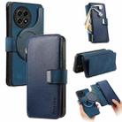 For OnePlus 13 CaseNeo MagSafe RFID Anti-theft Zipper Wallet Retro Leather Phone Case(Blue) - 1