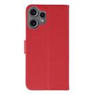 For Nothing CMF Phone 2 Pro Feather Pattern Litchi Texture Leather Phone Case(Red) - 3