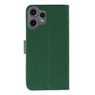 For Nothing CMF Phone 2 Pro Feather Pattern Litchi Texture Leather Phone Case(Green) - 3