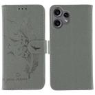 For Nothing CMF Phone 2 Pro Feather Pattern Litchi Texture Leather Phone Case(Gray) - 1