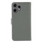 For Nothing CMF Phone 2 Pro Feather Pattern Litchi Texture Leather Phone Case(Gray) - 3