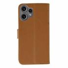 For Nothing CMF Phone 2 Pro Feather Pattern Litchi Texture Leather Phone Case(Brown) - 3