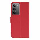 For Realme 14x Feather Pattern Litchi Texture Leather Phone Case(Red) - 3