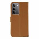 For Realme 14x Feather Pattern Litchi Texture Leather Phone Case(Brown) - 3