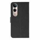 For vivo V50 Lite 5G Feather Pattern Litchi Texture Leather Phone Case(Black) - 3