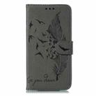 For vivo V50 Lite 5G Feather Pattern Litchi Texture Leather Phone Case(Gray) - 2