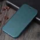 For iPhone 12 Pro Max X-level Fib Color Series Ultra Thin PU + TPU Horizontal Flip Leather Case with Holder(Green) - 1