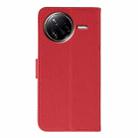 For Xiaomi Poco F7 Ultra / Redmi K80 Pro Feather Pattern Litchi Texture Leather Phone Case(Red) - 3