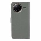 For Xiaomi Poco F7 Ultra / Redmi K80 Pro Feather Pattern Litchi Texture Leather Phone Case(Gray) - 3