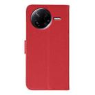 For Xiaomi Poco F7 Pro / Redmi K80 Feather Pattern Litchi Texture Leather Phone Case(Red) - 3