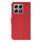 For Xiaomi 14T Pro Feather Pattern Litchi Texture Leather Phone Case(Red) - 3