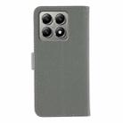 For Xiaomi 14T Feather Pattern Litchi Texture Leather Phone Case(Gray) - 3