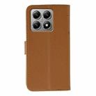 For Xiaomi 14T Feather Pattern Litchi Texture Leather Phone Case(Brown) - 3