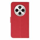 For Xiaomi Poco C75 4G Feather Pattern Litchi Texture Leather Phone Case(Red) - 3