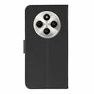 For Xiaomi Poco C75 4G Feather Pattern Litchi Texture Leather Phone Case(Black) - 3