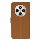 For Xiaomi Poco C75 4G Feather Pattern Litchi Texture Leather Phone Case(Brown) - 3