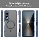 For Sony Xperia 1 VII Fan Dun Series TPU Hybrid PC Frosted Magsafe Phone Case(Blue) - 2