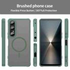 For Sony Xperia 1 VII Fan Dun Series TPU Hybrid PC Frosted Magsafe Phone Case(Green) - 2