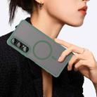 For Sony Xperia 1 VII Fan Dun Series TPU Hybrid PC Frosted Magsafe Phone Case(Green) - 3