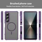 For Sony Xperia 1 VII Fan Dun Series TPU Hybrid PC Frosted Magsafe Phone Case(Purple) - 2