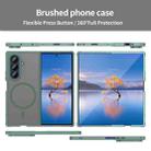 For Samsung Galaxy Z Fold7 5G Fan Dun Series TPU Hybrid PC Frosted Magsafe Phone Case(Green) - 2