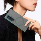 For Samsung Galaxy Z Fold7 5G Fan Dun Series TPU Hybrid PC Frosted Magsafe Phone Case(Green) - 3