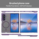 For Samsung Galaxy Z Fold7 5G Fan Dun Series TPU Hybrid PC Frosted Magsafe Phone Case(Purple) - 2