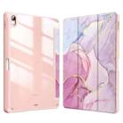 For Huawei MatePad Pro 10.8 2021 / 2019 Marble Pattern Crystal Acrylic Smart Tablet Leather Case with Pen Slot(Pink) - 1