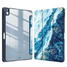 For Huawei MatePad Pro 10.8 2021 / 2019 Marble Pattern Crystal Acrylic Smart Tablet Leather Case with Pen Slot(Sea Waves) - 1