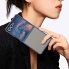 For Samsung Galaxy Z Flip7 5G Fan Dun Series TPU Hybrid PC Frosted Phone Case(Blue) - 3
