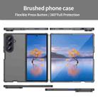 For Samsung Galaxy Z Fold7 5G Fan Dun Series TPU Hybrid PC Frosted Phone Case(Black) - 2