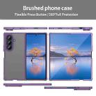 For Samsung Galaxy Z Fold7 5G Fan Dun Series TPU Hybrid PC Frosted Phone Case(Purple) - 2