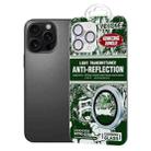 For iPhone 16 Pro / 16 Pro Max WTPC-011 Jungle Series Kinkong Imitation Metal Camera Lens Protector Film(Silver) - 1
