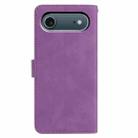 For iPhone 17 Air Moonlit Butterfly Dance Pattern Embossed Leather Phone Case(Purple) - 3