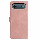 For iPhone 17 Air Moonlit Butterfly Dance Pattern Embossed Leather Phone Case(Pink) - 3
