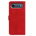 For iPhone 17 Air Moonlit Butterfly Dance Pattern Embossed Leather Phone Case(Red) - 3