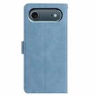 For iPhone 17 Air Moonlit Butterfly Dance Pattern Embossed Leather Phone Case(Blue) - 3