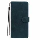 For iPhone 17 Pro Moonlit Butterfly Dance Pattern Embossed Leather Phone Case(Green) - 2