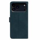 For iPhone 17 Pro Moonlit Butterfly Dance Pattern Embossed Leather Phone Case(Green) - 3
