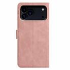For iPhone 17 Pro Moonlit Butterfly Dance Pattern Embossed Leather Phone Case(Pink) - 3