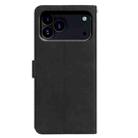 For iPhone 17 Pro Moonlit Butterfly Dance Pattern Embossed Leather Phone Case(Black) - 3