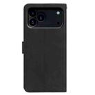For iPhone 17 Pro Max Moonlit Butterfly Dance Pattern Embossed Leather Phone Case(Black) - 3