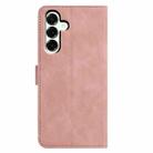 For Samsung Galaxy A17 5G Moonlit Butterfly Dance Pattern Embossed Leather Phone Case(Pink) - 3
