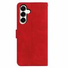 For Samsung Galaxy A17 5G Moonlit Butterfly Dance Pattern Embossed Leather Phone Case(Red) - 3