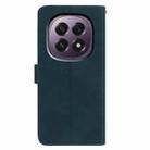 For OPPO A5 5G Global Moonlit Butterfly Dance Pattern Embossed Leather Phone Case(Green) - 3