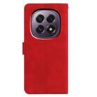 For OPPO A5 5G Global Moonlit Butterfly Dance Pattern Embossed Leather Phone Case(Red) - 3