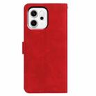 For OPPO Reno14 5G Global Moonlit Butterfly Dance Pattern Embossed Leather Phone Case(Red) - 3