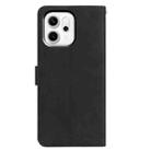For OPPO Reno14 5G Global Moonlit Butterfly Dance Pattern Embossed Leather Phone Case(Black) - 3